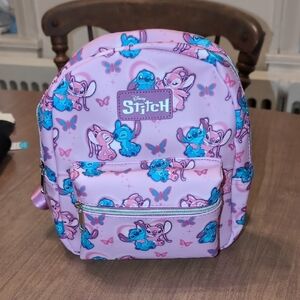 Bioworld Stitch Pink and Blue Mini Backpack NWT